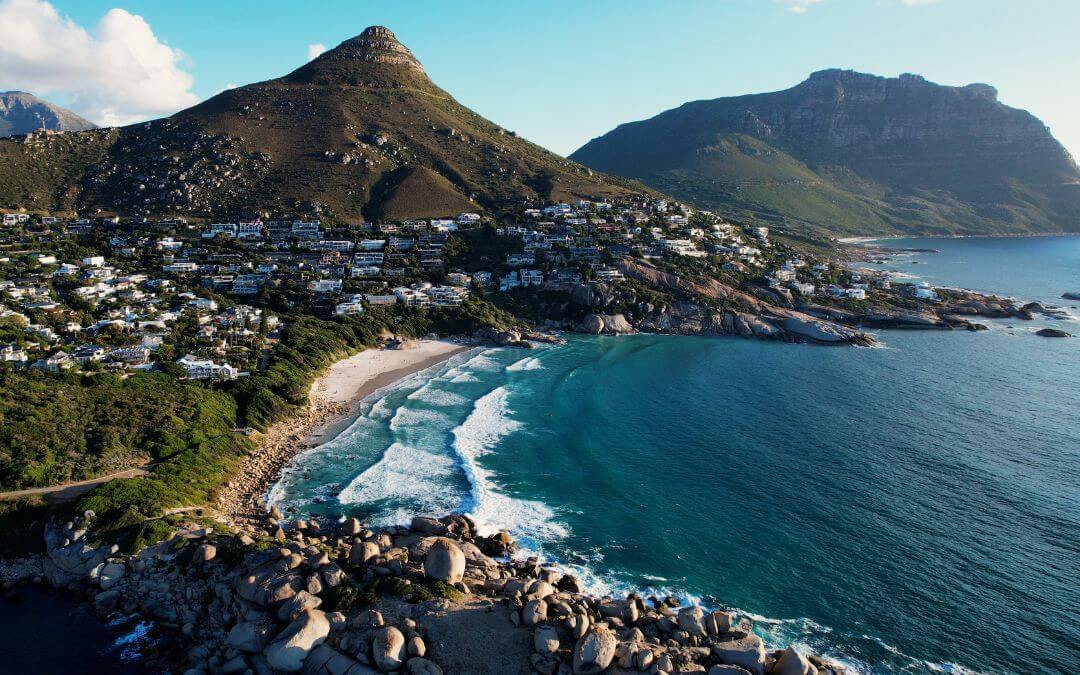 Beach and ocean in Llandadno in Cape Town, South Africa